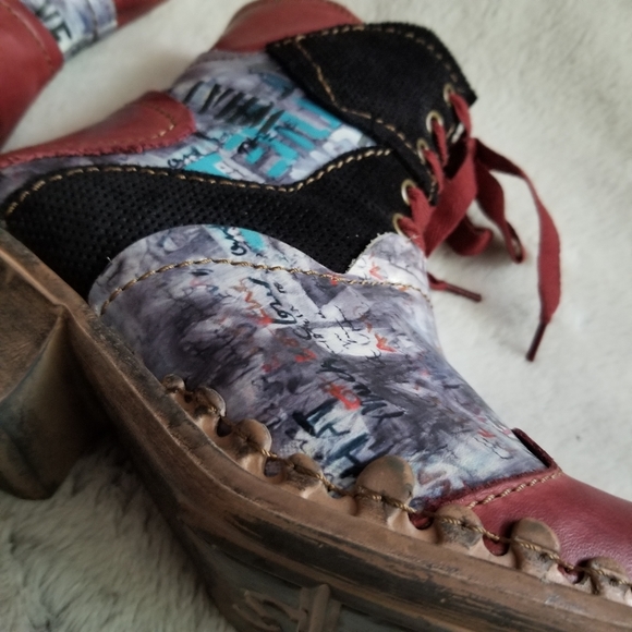 🇵🇹 ROVERS 42003 Low Heel Leather Lace Up Ankle Boot size 6.5 US / 37 EU - Picture 6 of 16